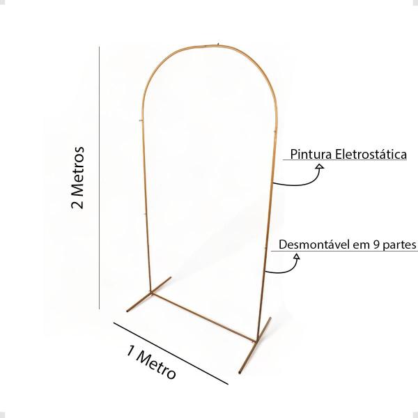 Imagem de 2 Arco Desmontável P/ Painel Evento Festa Em Ferro Envio Já