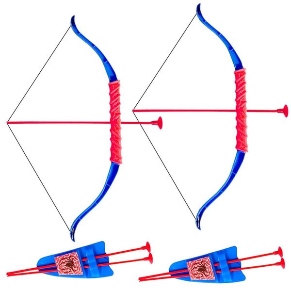 Imagem de 2 Arco e Flecha de Brinquedo Super Teia Aranha Spider Toy Master