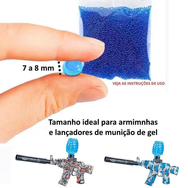 Imagem de 2 Arminhas Automática Bolinhas Gel Orbishot Infantil Recarregável +20.000 Muições