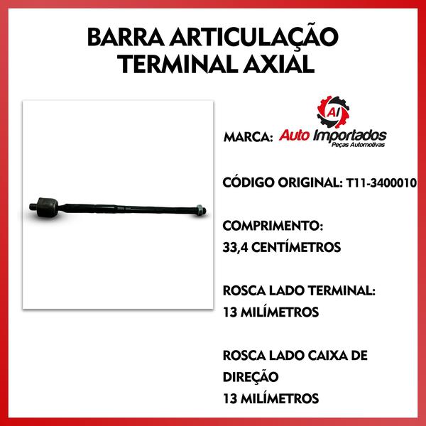 Imagem de 2 Articulação Braço Axial Dianteira Lifan X60 2013 Até 2016