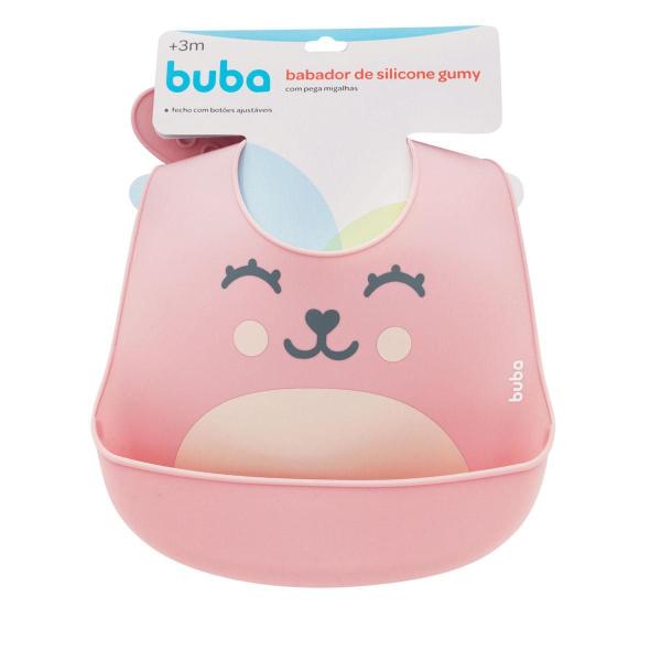 Imagem de 2 Babadores De Silicone Pega Migalhas Gumy Buba - Rosa