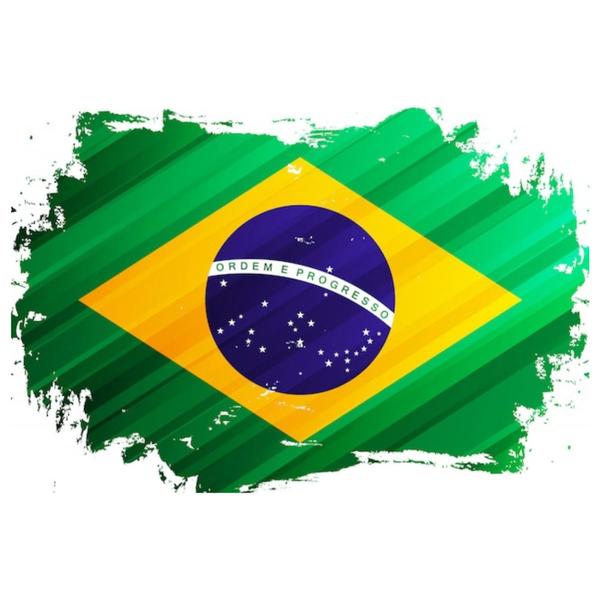 Imagem de 2 Bandeira Do Brasil Média Em Nylon 90 X 60 Resistente