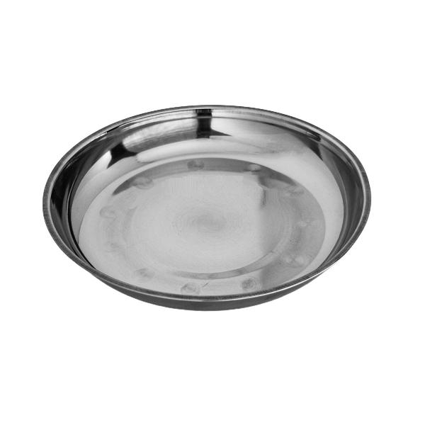 2 Bandejas em Aço Inox Saladeira Redonda 25cm Para Servir - Chinatown Imagem de 2 Bandejas em Aço Inox Saladeira Redonda 25cm Para Servir