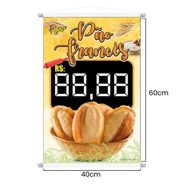 Imagem de 2 Banners Promocional Para Comercio Pão Frances