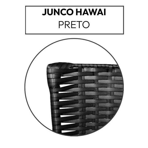 2 Banquetas Baixa para Cozinha Ratan Hawai Preto - Laumar Imagem de 2 Banquetas Baixa para Cozinha Ratan Hawai Preto