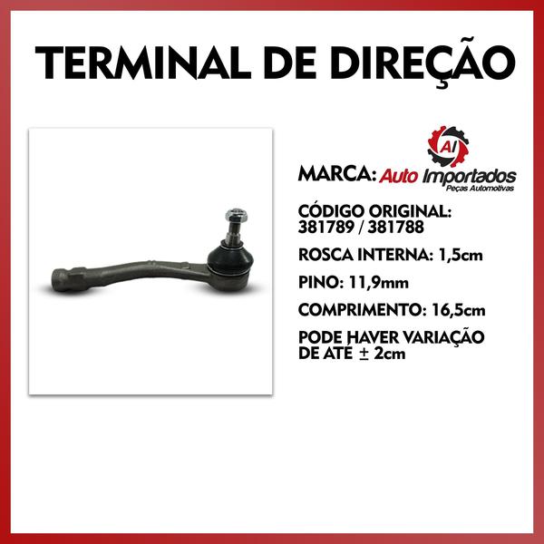 Imagem de 2 Barra Axial + Pivô Direção Citroen Ds4