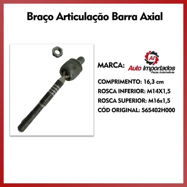 Imagem de 2 Barra Axial Suspensão Dianteira Hyundai i30 2009 10 11 12