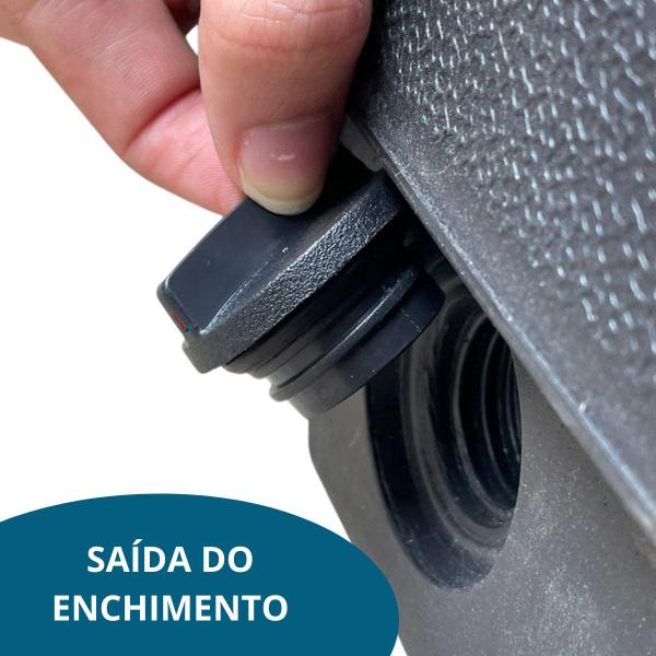 Imagem de 2 Bases para Ombrelone Reforçada 60Kg Suporte Água ou Areia 60x78 Importway Iwbo-60