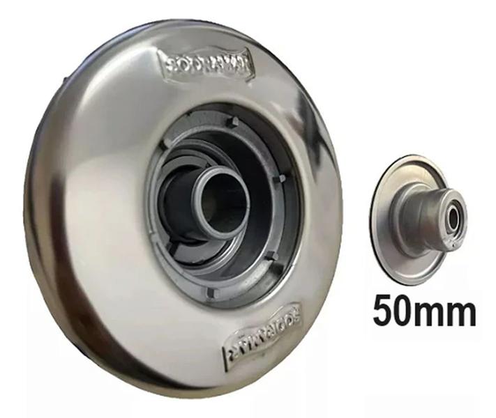 Imagem de 2 Bico Retorno Inox Piscina Alvenaria Sodramar Cano 50mm