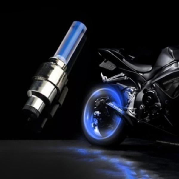 Imagem de 2 Bicos Pinos Led Colorido Bike Carro Moto Roda Bicicleta Show