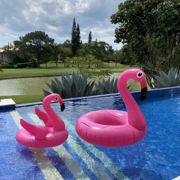 Imagem de 2 Boias de Flamingo Perfeita para Fotos de Qualidade