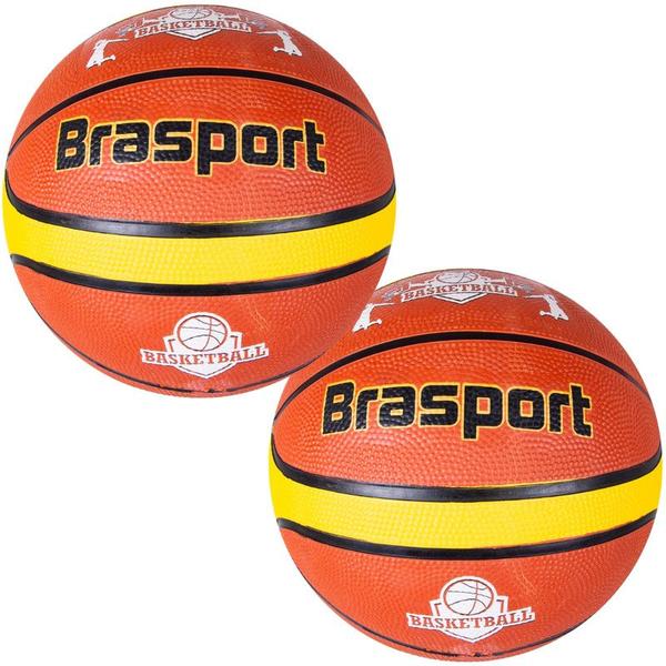 Imagem de 2 Bolas Basquete Brasport Para Iniciante Recreativa Tamanho Oficial