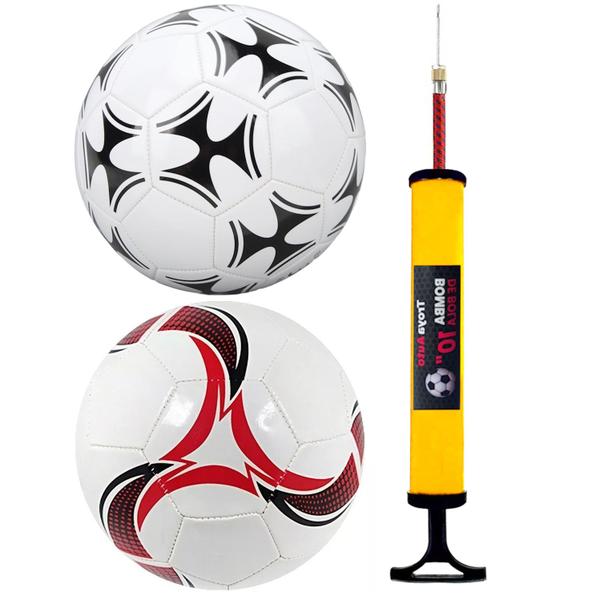 Imagem de 2 Bolas de Futebol de Capotão Nº 5 Campo Society 67cm +Bomba