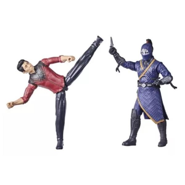 Imagem de 2 Bonecos Marvel Disney Shang Chi Mestre do Kung Fu Hasbro