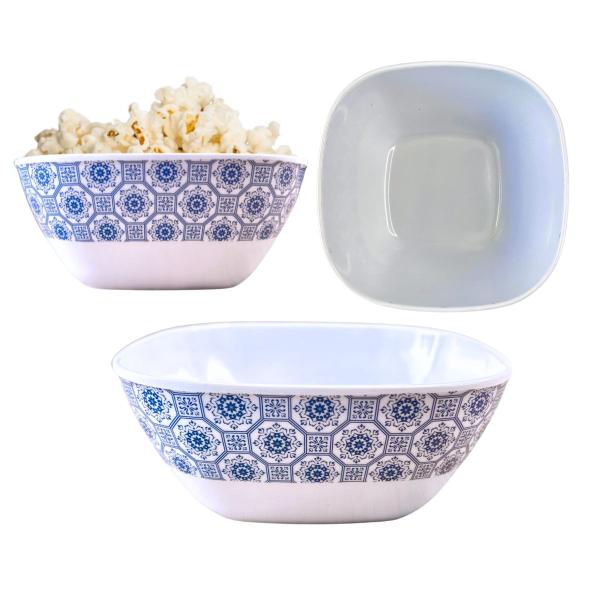 Imagem de  2 Bowl Tigelas Melamina Quadrada 350ml Saladeira 