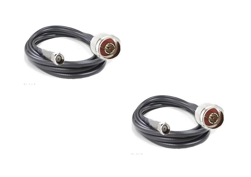 2 Cabos Descida Celular Rgc 58 15Mts Conectores Menor Valor - New Line Cable Imagem de 2 Cabos Descida Celular Rgc 58 15Mts Conectores Menor Valor