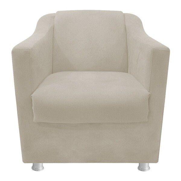 Imagem de 2 Cadeiras Decorativa Tilla Suede Marfim - Kimi Design