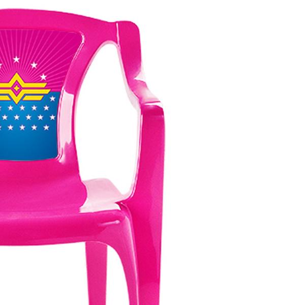 Imagem de 2 Cadeiras Infantil Poltrona Decorada Plástico Suporta 30kg