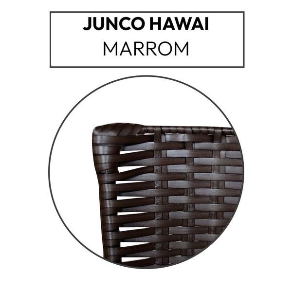 2 Cadeiras para Mesa Branca Hawai Marrom - Laumar Imagem de 2 Cadeiras para Mesa Branca Hawai Marrom