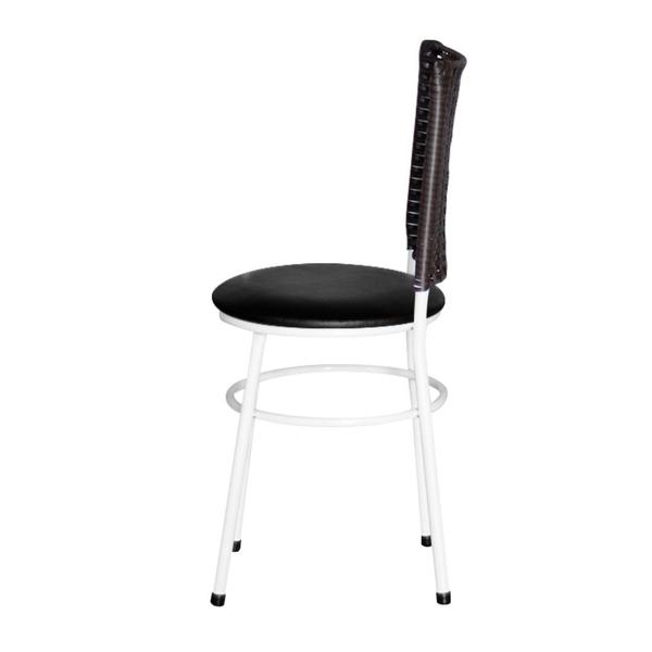 2 Cadeiras para Mesa Branca Hawai Marrom - Laumar Imagem de 2 Cadeiras para Mesa Branca Hawai Marrom