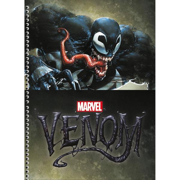 Imagem de 2 Cadernos Venom Espiral 80 Folhas 1 Matéria - São Domingos