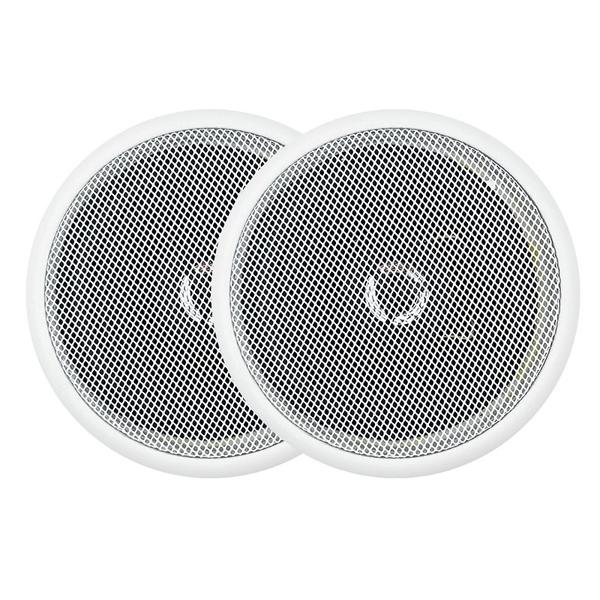 Imagem de 2 Caixas Arandela Som Ambiente Redonda 5 Pol 70w Coaxial