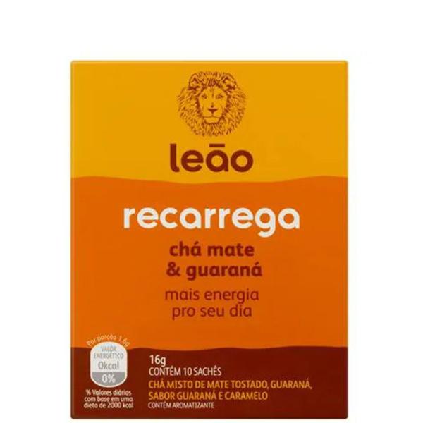 2 Caixas Chá Leão Funcional Recarrega 10 Sachês 16g Imagem de 2 Caixas Chá Leão Funcional Recarrega 10 Sachês 16g