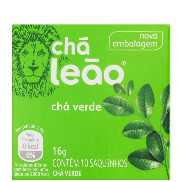 Imagem de 2 Caixas Chá Verde Leão 10 Sachês 16g