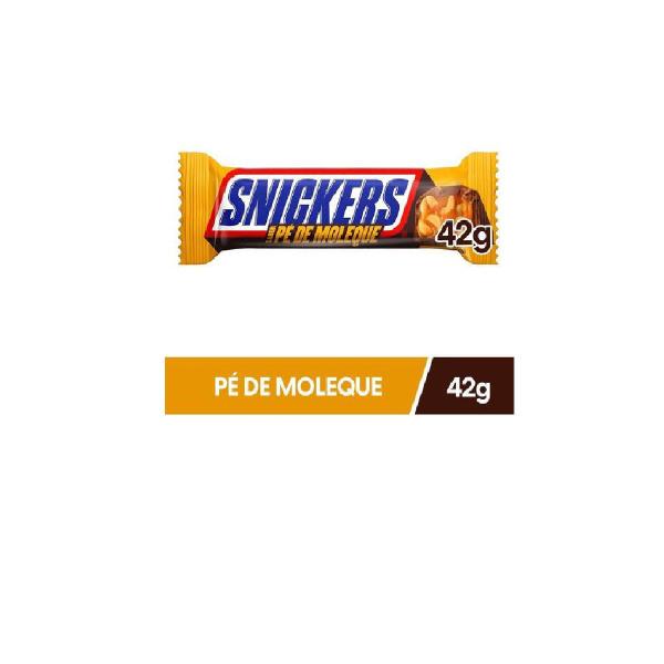 Imagem de 2 Caixas Chocolate Snickers sabor Pé de moleque C/ 20un 42g