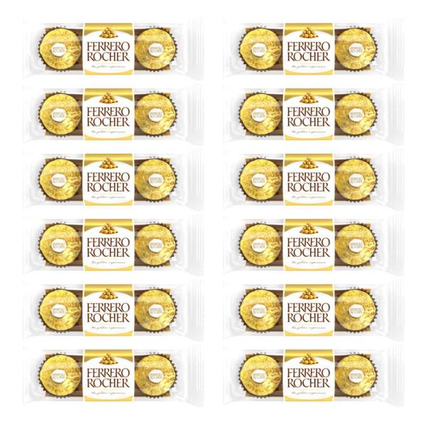 2 Caixas De Bombom Chocolate Ferrero Rocher - 2cxs Imagem de 2 Caixas De Bombom Chocolate Ferrero Rocher - 2cxs