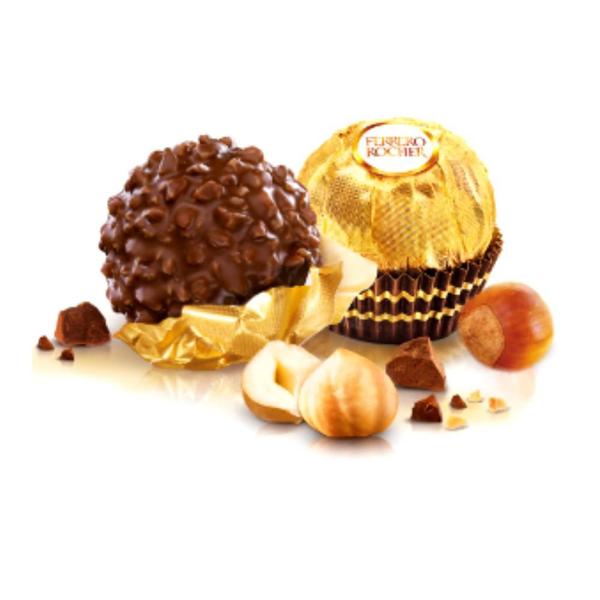 2 Caixas De Bombom Chocolate Ferrero Rocher - 2cxs Imagem de 2 Caixas De Bombom Chocolate Ferrero Rocher - 2cxs