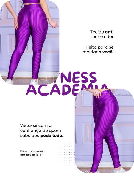 Imagem de 2 Calça Legging 3D Poliamida Básico Cintura Alta Grossa Fitness Academia Ou Dia A Dia