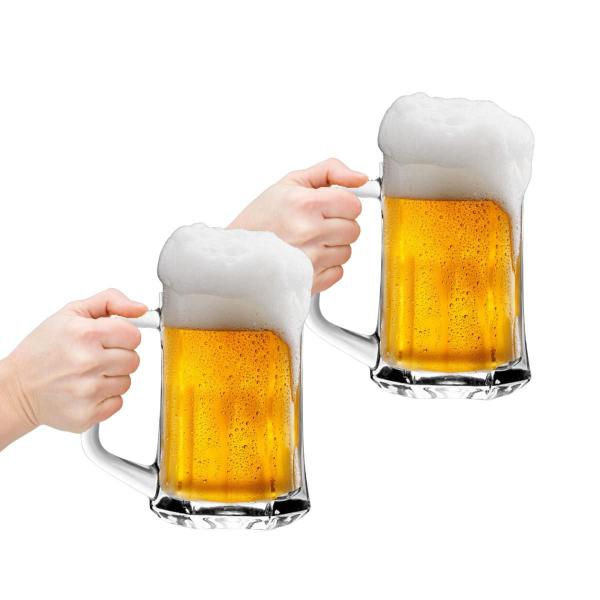 Imagem de 2 Canecas Chopp 385ml Hexagon Restaurante Bar Choperia