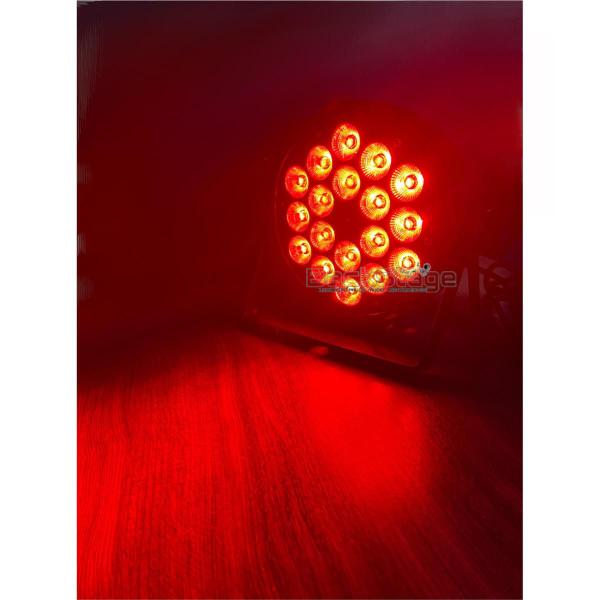 Imagem de 2 Canhao Refletor Par Led 18 Leds Rgbw 12w Quad Dmx 4in1