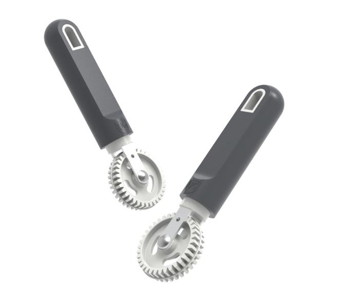2 Carretilhas para Fechar e Cortar Massas de Pastel Tortei Risolis Raviolis - AND Imagem de 2 Carretilhas para Fechar e Cortar Massas de Pastel Tortei Risolis Raviolis