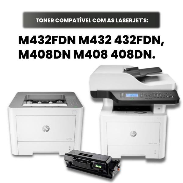 Imagem de 2 Cartucho Toner P/ M432fdn M432 M408 W1330x W1330xc C/ Chip