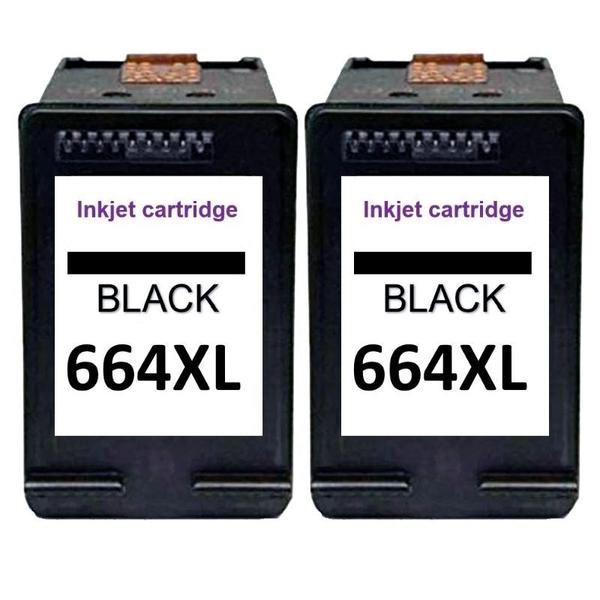 2 Cartuchos 664 Xxl Preto 20 Ml Modificado Deskjet 1516 Deskjet 2546 - Jet Tech Imagem de 2 Cartuchos 664 Xxl Preto 20 Ml Modificado Deskjet 1516 Deskjet 2546
