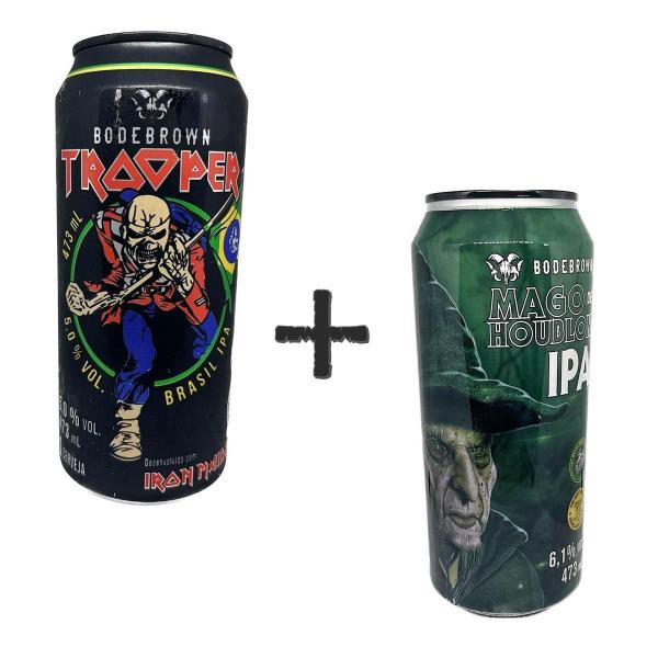 2 Cervejas Ipa Trooper Iron Maiden + Mago De Houblon 473Ml - Trooper Iron Maiden + Mago Bodebrown Imagem de 2 Cervejas Ipa Trooper Iron Maiden + Mago De Houblon 473Ml