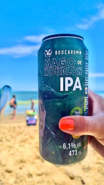 Imagem de 2 Cervejas Mago De Houblon Lata 473ml Juice Ipa Bodebrown