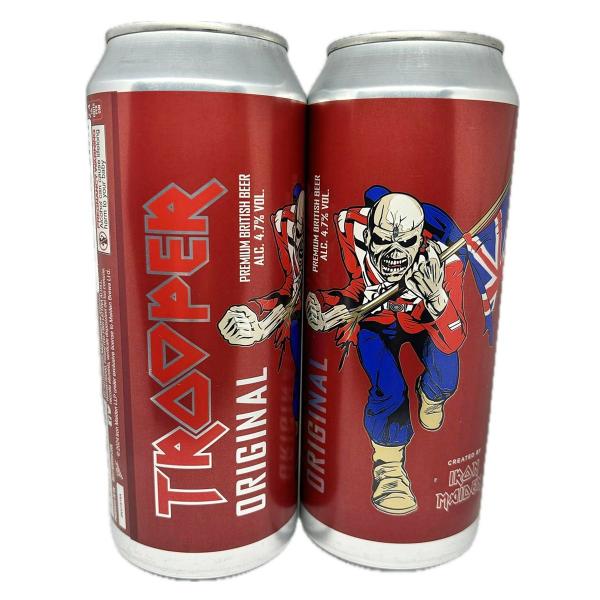 2 Cervejas Trooper Iron Maiden UK Premium British 500ml - Trooper Robinsons UK Imagem de 2 Cervejas Trooper Iron Maiden UK Premium British 500ml