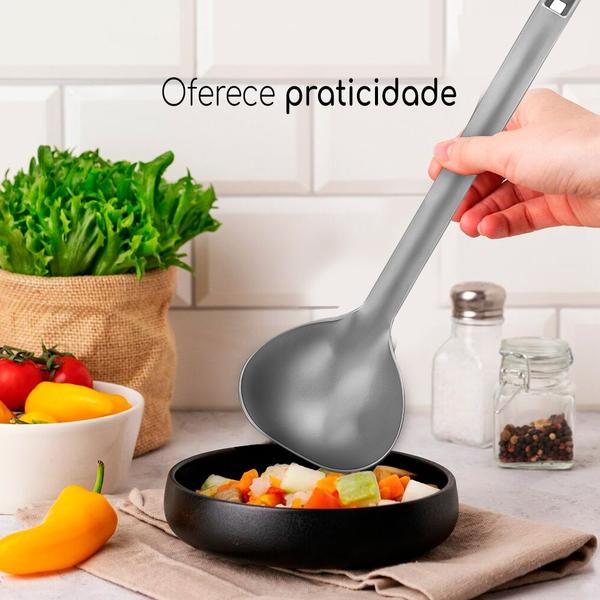 Imagem de 2 Concha Feijão Cozinha Grande Utensilio Culinario Premium