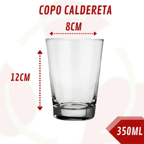 Imagem de 2 Copo de Vidro Caldereta 350ML Nadir Cerveja Drinks Bar Amigos