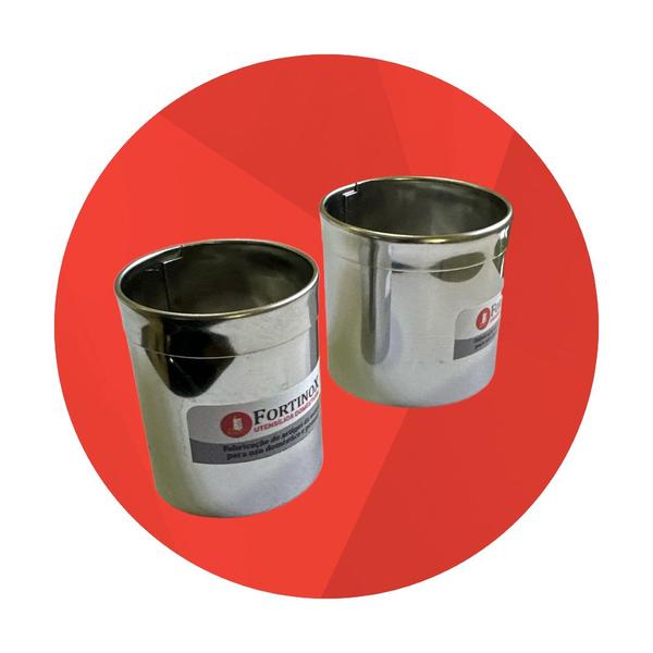 2 Cortador Pequeno P/ Massas, Biscoito 4x5 & 5x5 Cm Inox - Fortinox Utensilios Imagem de 2 Cortador Pequeno P/ Massas, Biscoito 4x5 & 5x5 Cm Inox