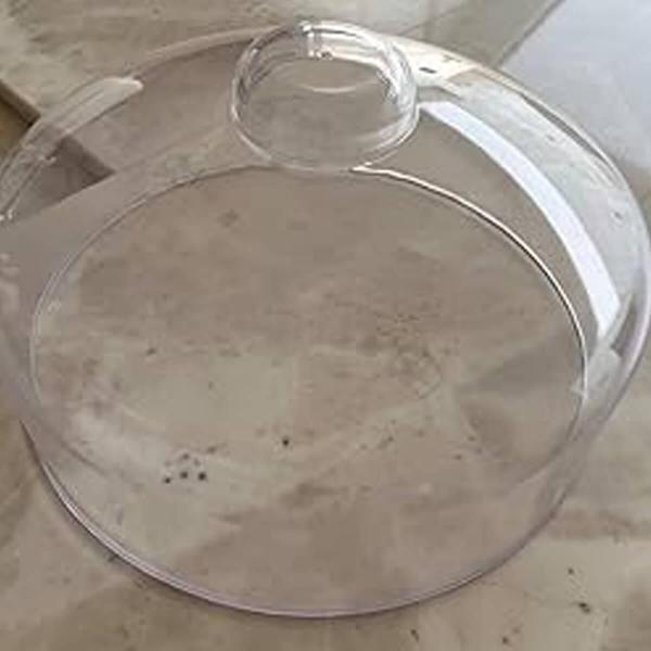 2 Cúpulas 19cm Tampa para Bolos Cristal Tortas Pudim Haus Concept Clear Imagem de 2 Cúpulas 19cm Tampa para Bolos Cristal Tortas Pudim Haus Concept Clear