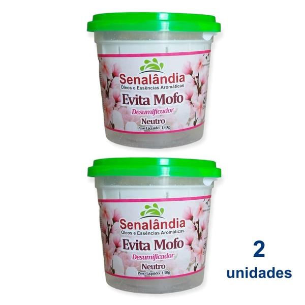 Imagem de 2 Desumidificador Ambiente Secar Antimofo Perfumado Casa Evita Mofo Lavanda Neutro 130g - Envio Já