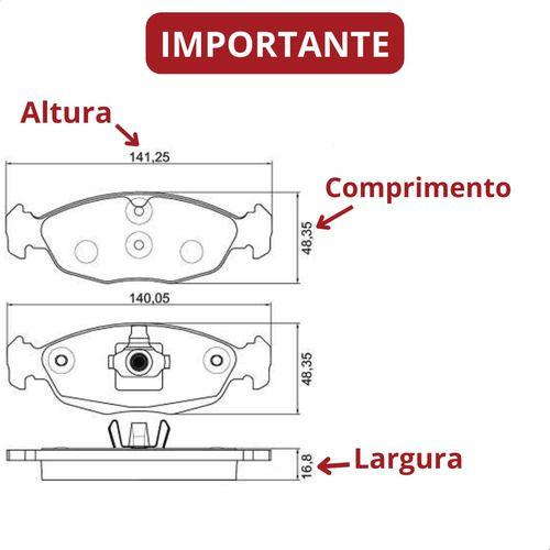 Imagem de 2 Disco E Pastilha Freio Corsa Wind Classic Celta Prisma 2010 2011 2012 2013 2014 2015 2016 Original Hipper Freios