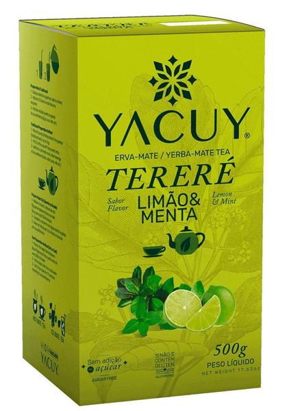 Imagem de 2 Erva Mate Tereré YACUY LIMÃO E MENTA 500G