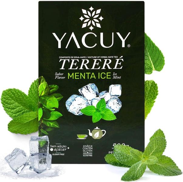 Imagem de 2 Erva Mate Tereré YACUY MENTA ICE 500G