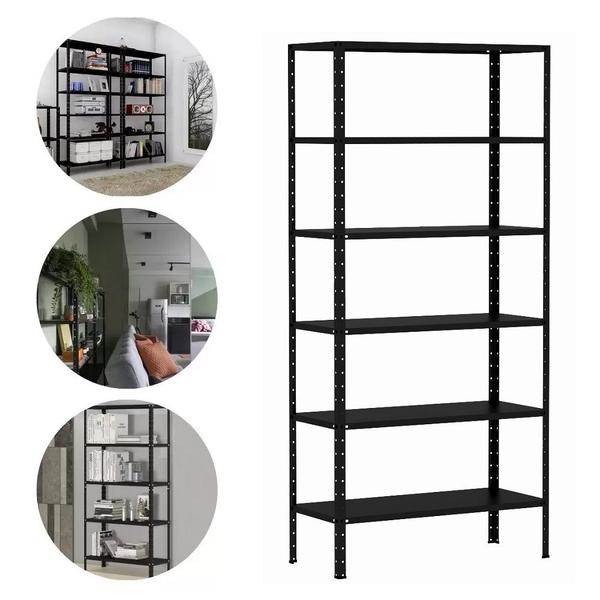 2 Estante Armário De Aço Para Almoxarifado Livros Sala 6 Bandejas Reforçada 90cm Multiuso Para Quarto Escritório Organização - D'DUZZA MIX Imagem de 2 Estante Armário De Aço Para Almoxarifado Livros Sala 6 Bandejas Reforçada 90cm Multiuso Para Quarto Escritório Organização