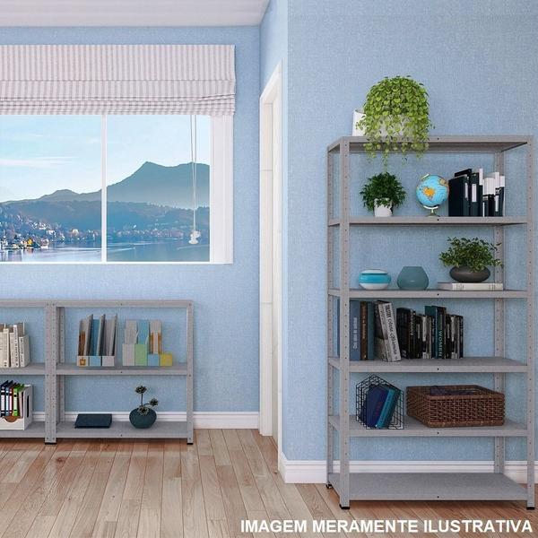 2 Estante De Aço Para Sala Livros Almoxarifado Escritório 6 Prateleiras Armário Multiuso 60cm Reforçado Expositor Loja Quarto - D'DUZZA MIX Imagem de 2 Estante De Aço Para Sala Livros Almoxarifado Escritório 6 Prateleiras Armário Multiuso 60cm Reforçado Expositor Loja Quarto